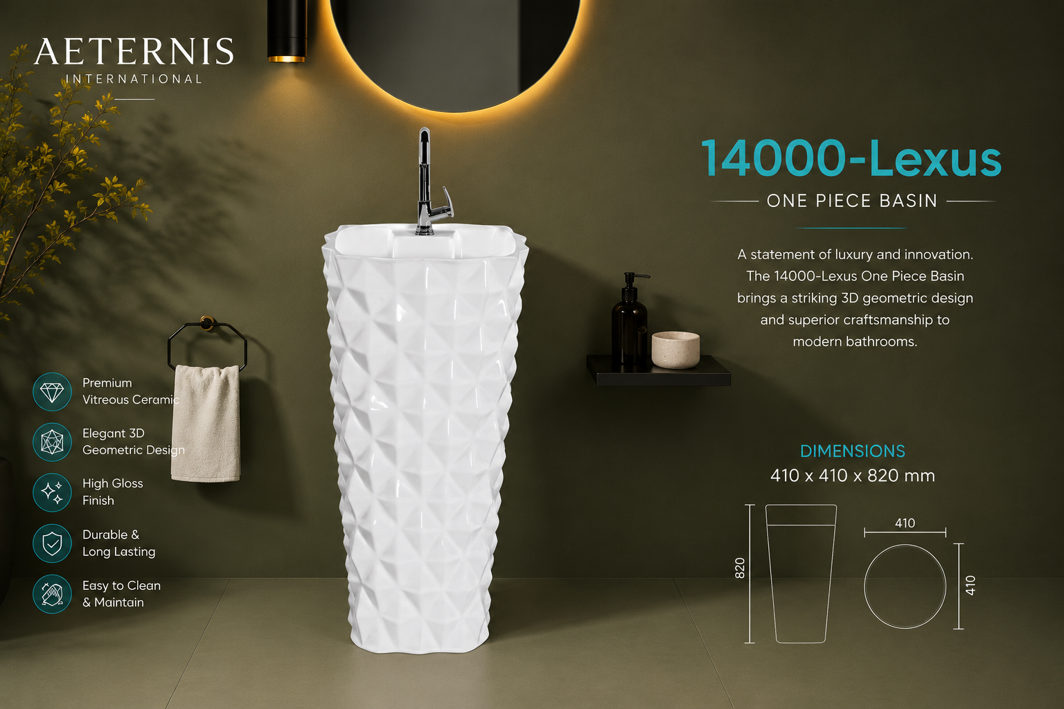 AETERNIS 14000-Lexus One Piece Basin